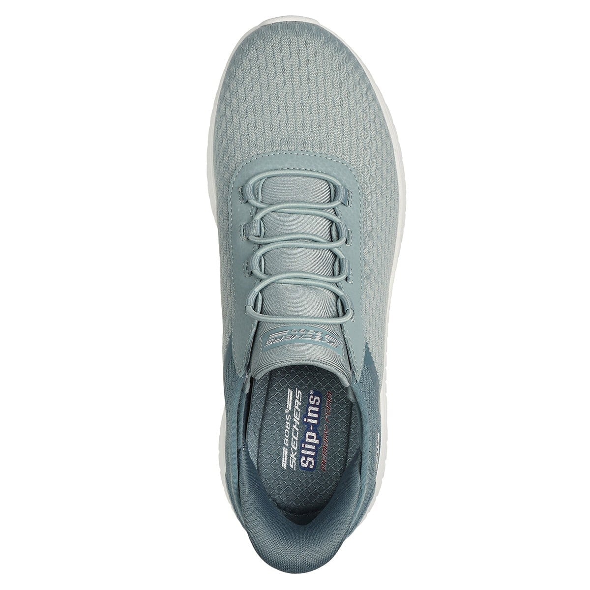 ZAPATILLAS MUJER SKECHERS URBANAS GRIS SLIP INS BOBS SQUAD CHAOS - 4
