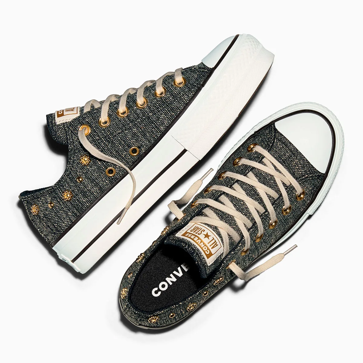 ZAPATILLAS MUJER CONVERSE URBANAS CHUCK TAYLOR ALL STAR LIFT PLATFORM HEATHERED GLAM - 4