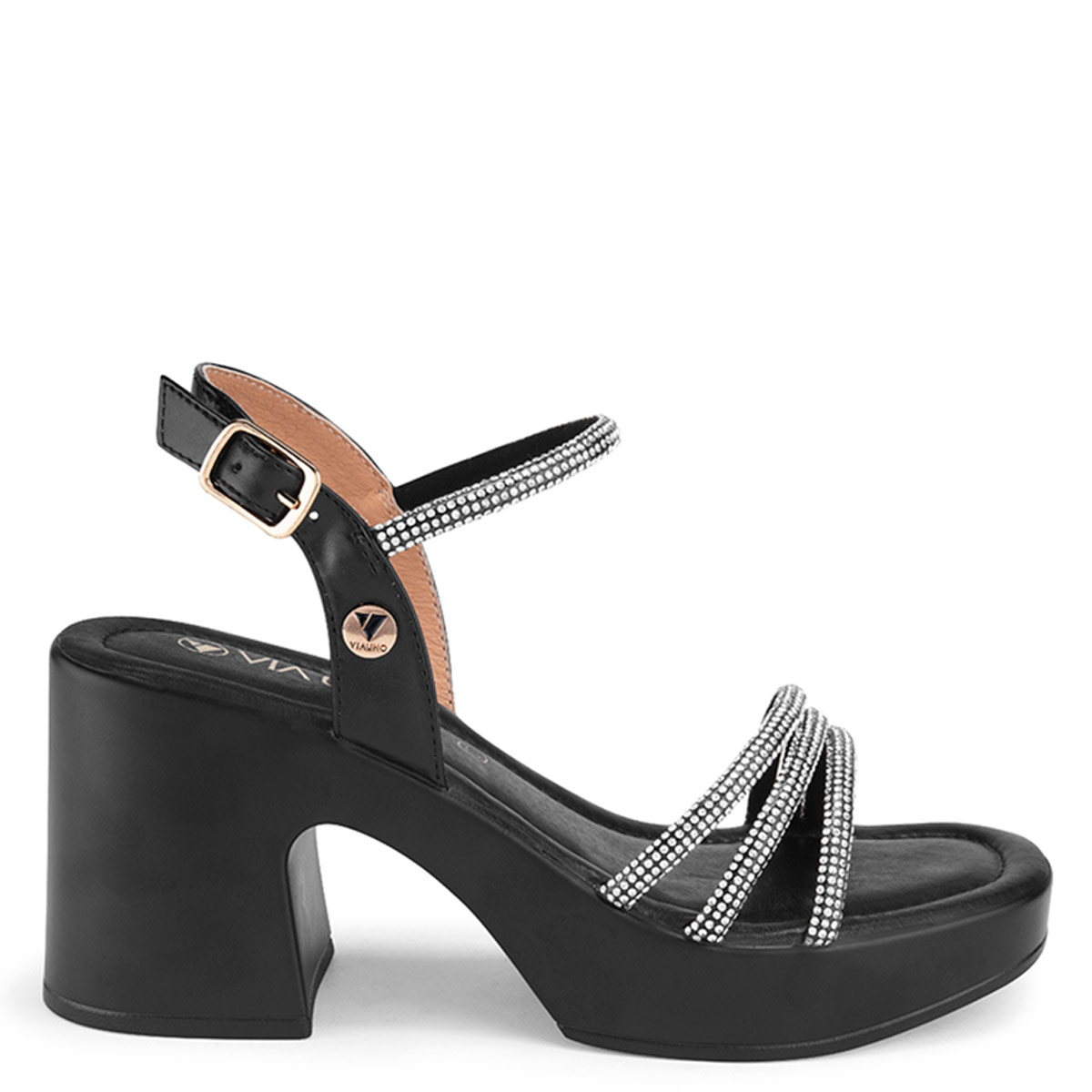SANDALIAS MUJER VIA UNO 2B760-11 CUERO - 1