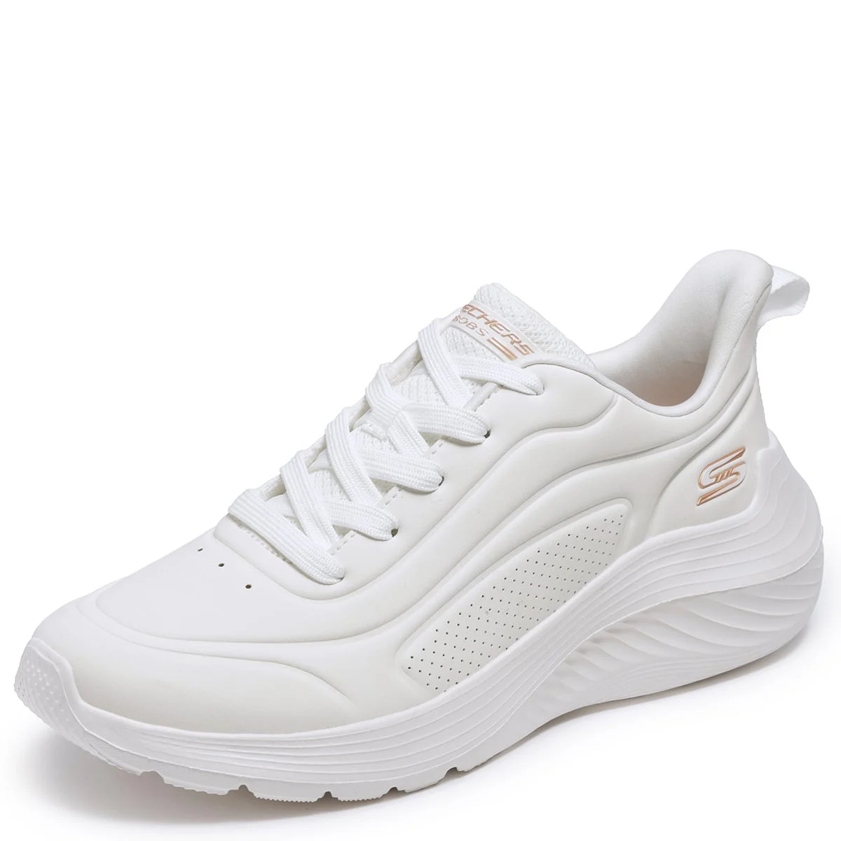 ZAPATILLAS MUJER SKECHERS URBANAS BLANCO BOBS SQUAD WAVES - 3