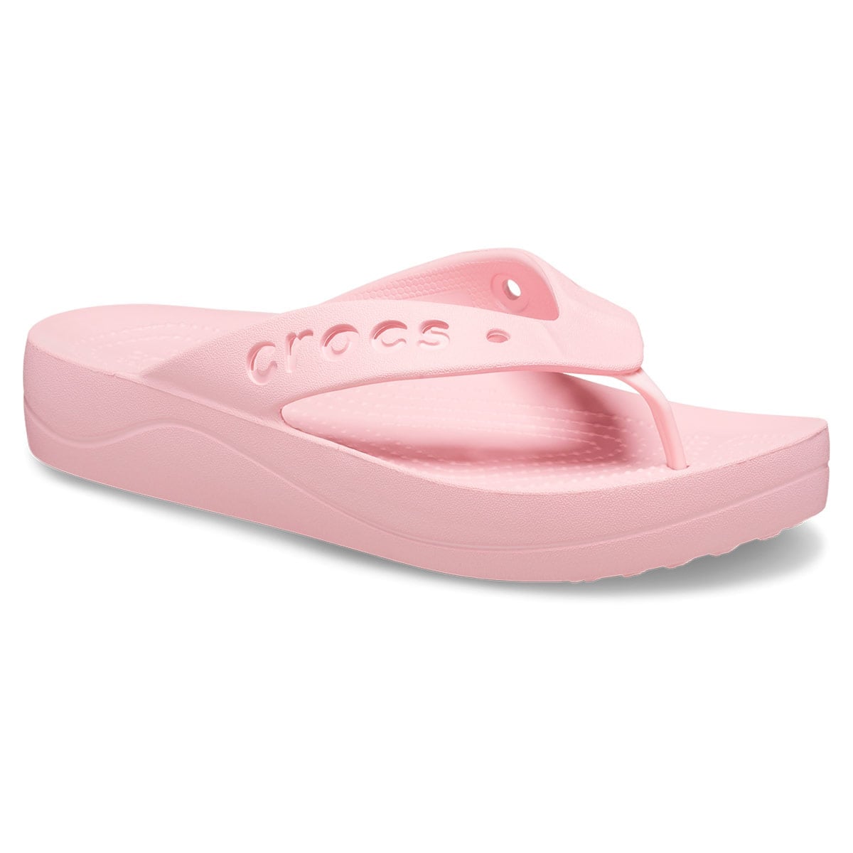 ZUECOS MUJER CROCS ROSADO BAYA PLATFORM FLIP - 5