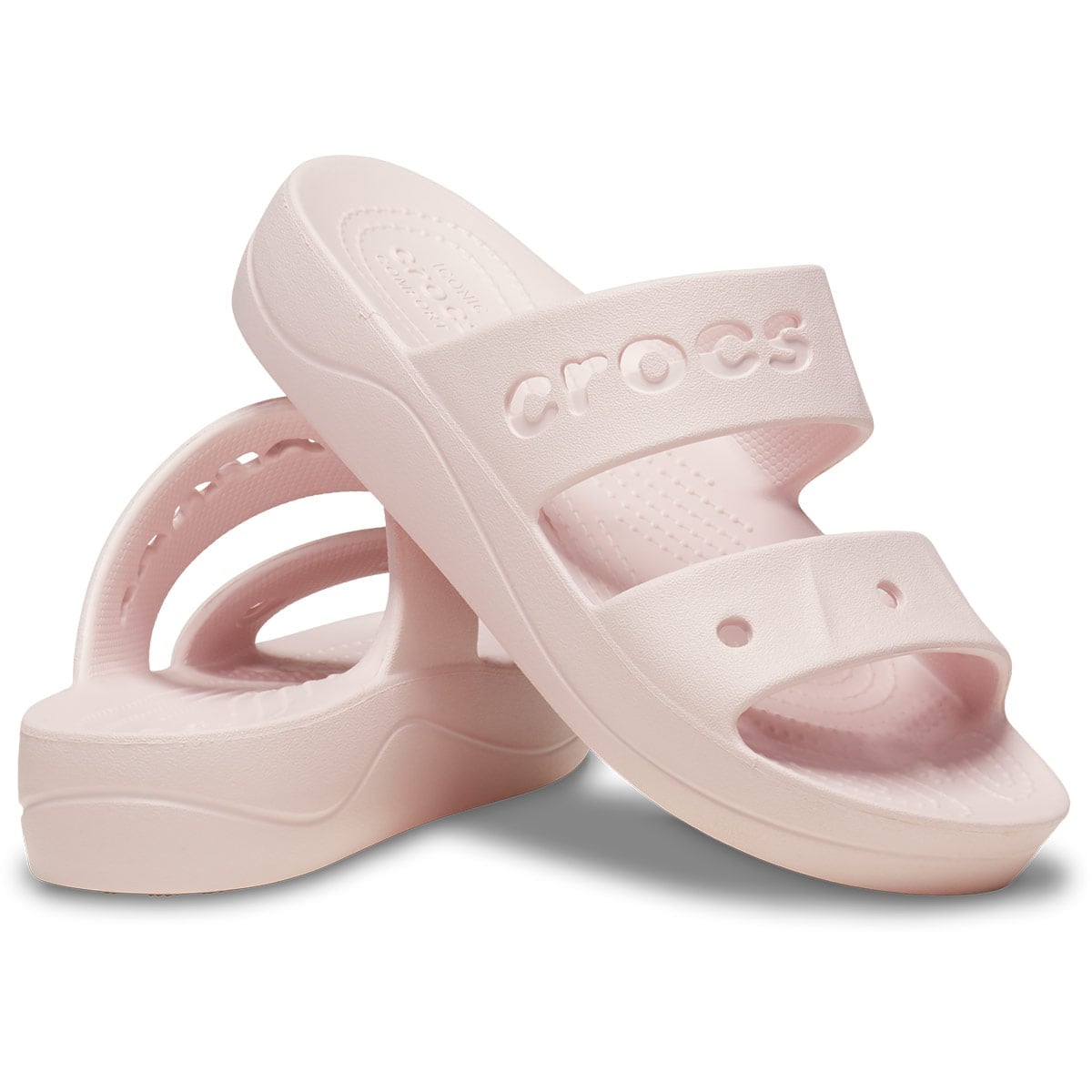 ZUECOS MUJER CROCS ROSADO BAYA PLATFORM - 1