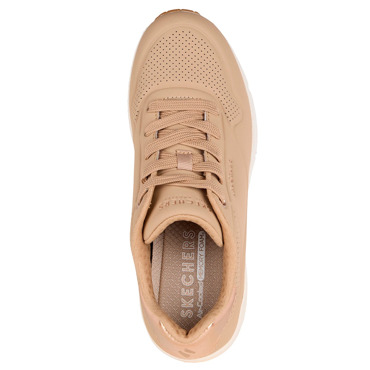 ZAPATILLAS MUJER SKECHERS URBANAS BEIGE UNO WEDGE - 4