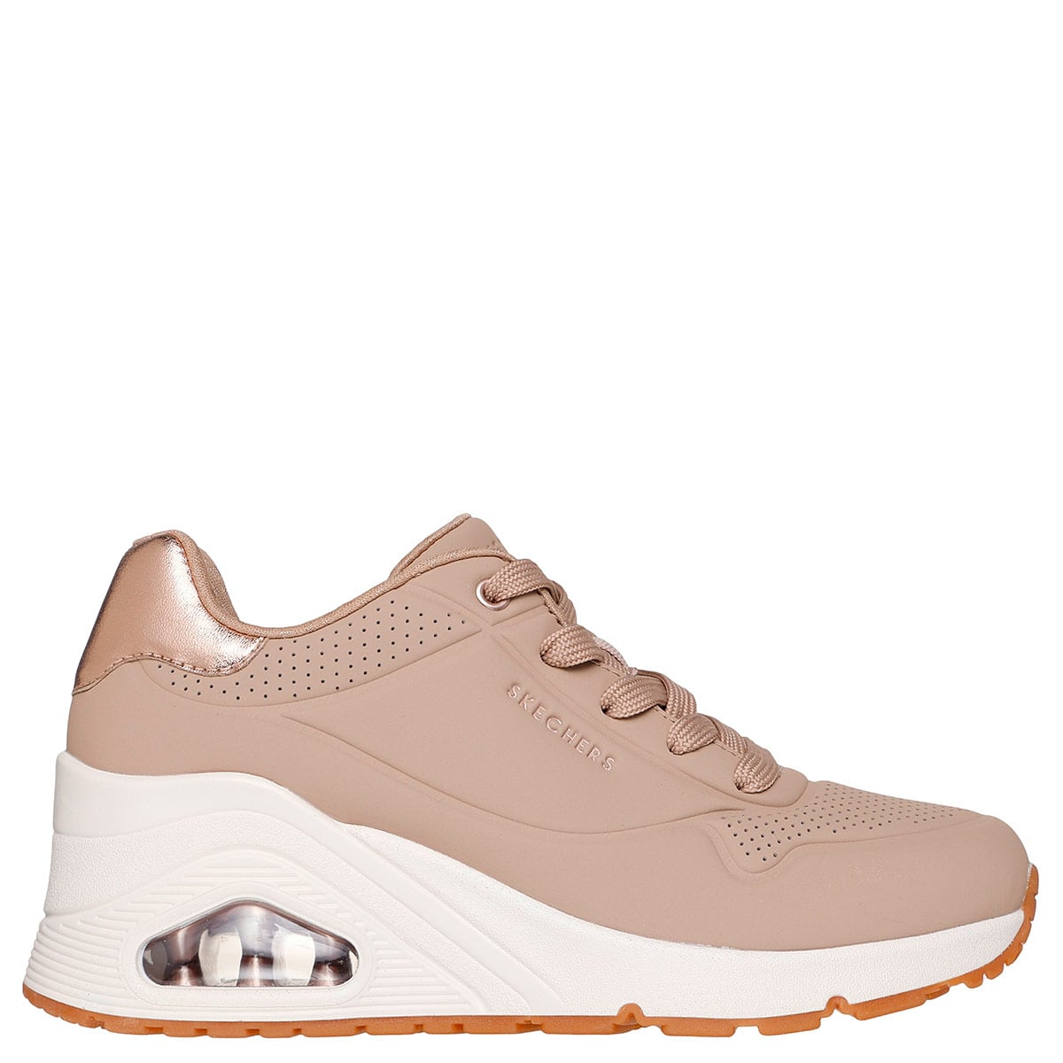 ZAPATILLAS MUJER SKECHERS URBANAS BEIGE UNO WEDGE - 1