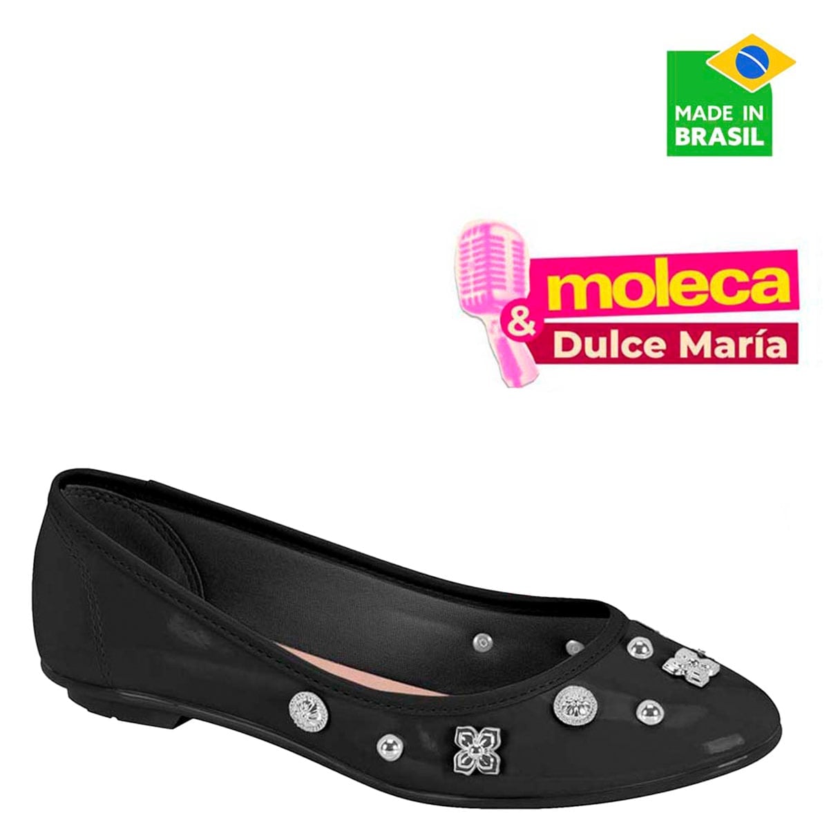 BALLERINAS MUJER MOLECA NEGRO - 1