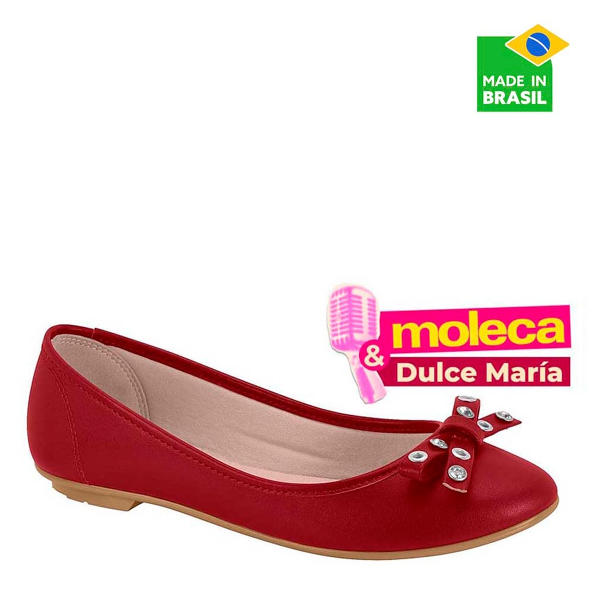 BALLERINAS MUJER MOLECA ROJO - 1