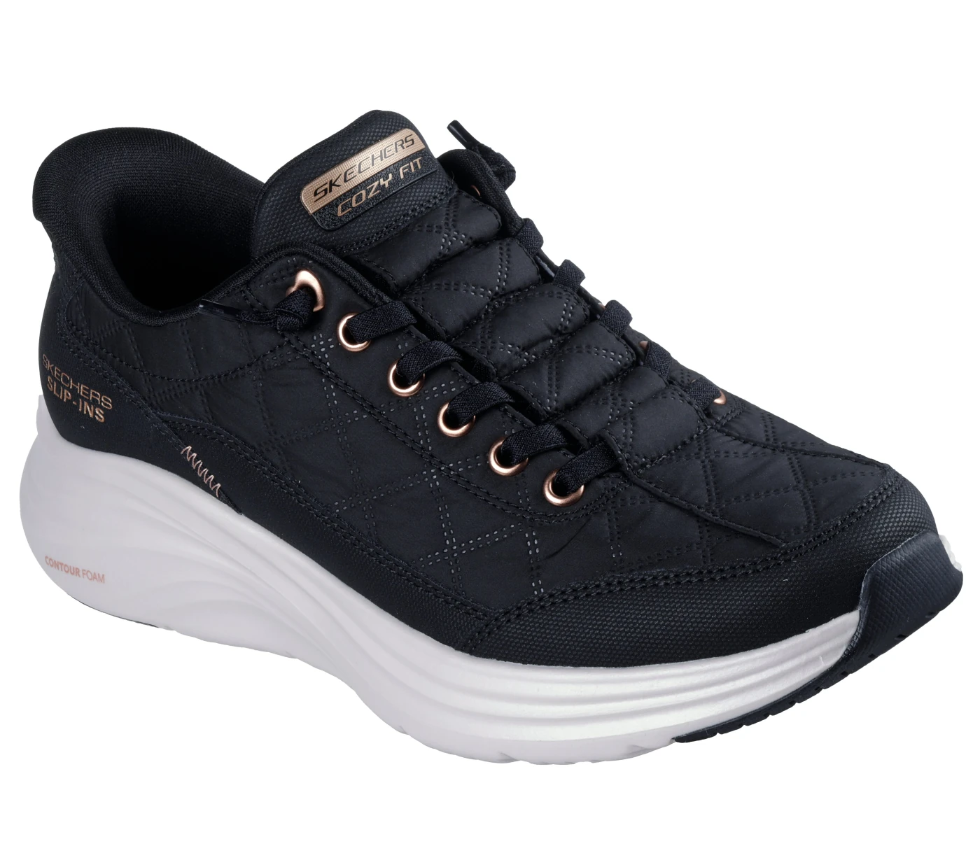 ZAPATILLAS MUJER SKECHERS URBANAS NEGRO CONTOUR FOAM - 1