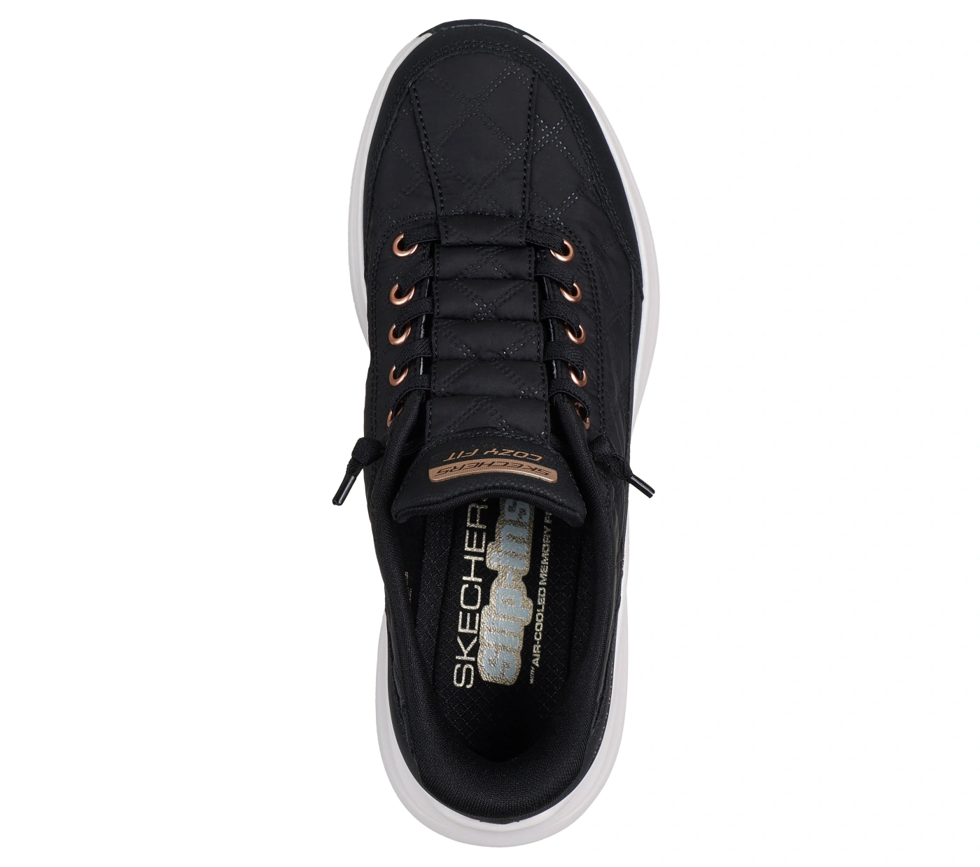ZAPATILLAS MUJER SKECHERS URBANAS NEGRO CONTOUR FOAM - 4