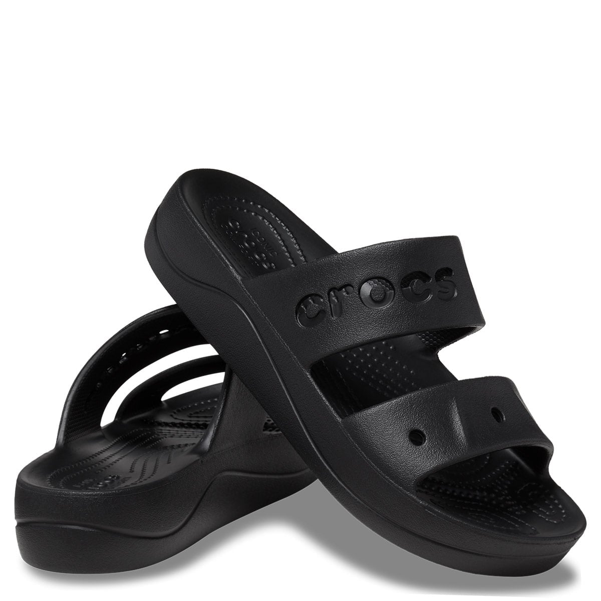 SANDALIAS MUJER CROCS NEGRO BAYA PLATFORM - 4