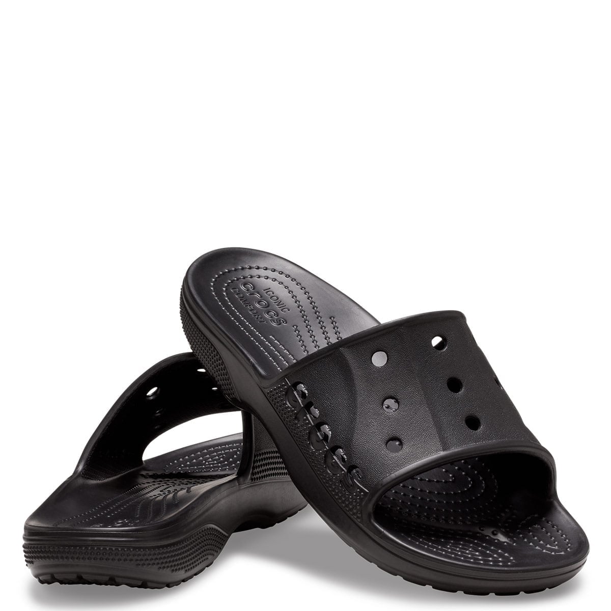 SANDALIAS MUJER CROCS NEGRO BAYA II SLIDE - 3