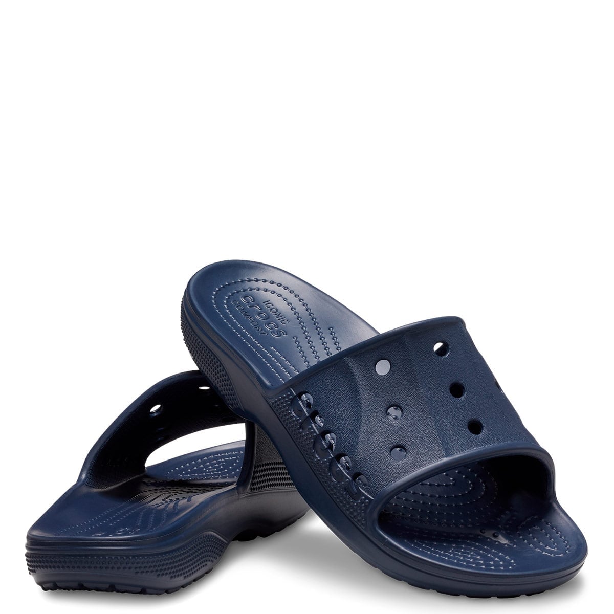 SANDALIAS MUJER CROCS AZUL BAYA II SLIDE - 4
