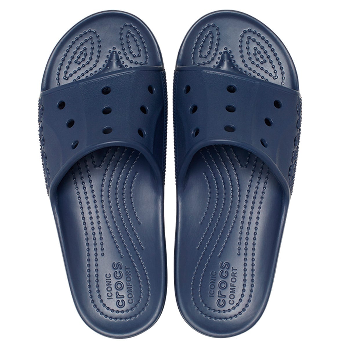 SANDALIAS MUJER CROCS AZUL BAYA II SLIDE - 5