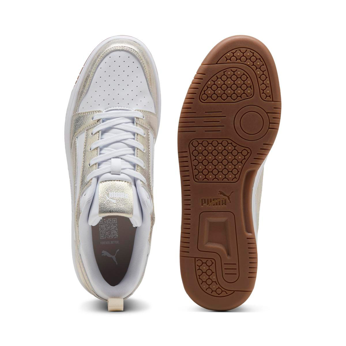 ZAPATILLAS MUJER PUMA URBANAS REBOUND V6 LOW METALLIC WHISPER - 4