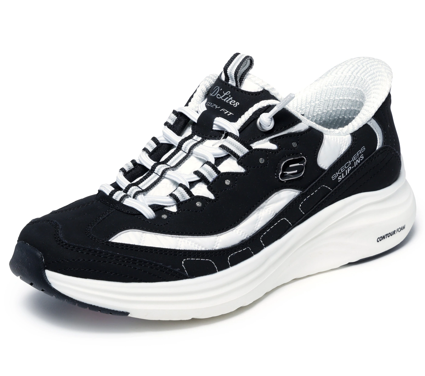 ZAPATILLAS MUJER SKECHERS URBANAS NEGRO CONTOUR FOAM - 6