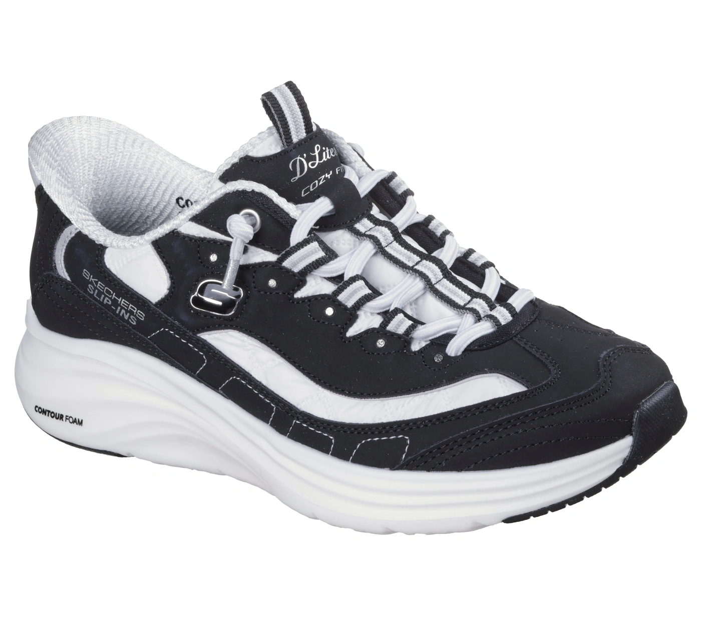 ZAPATILLAS MUJER SKECHERS URBANAS NEGRO CONTOUR FOAM - 1