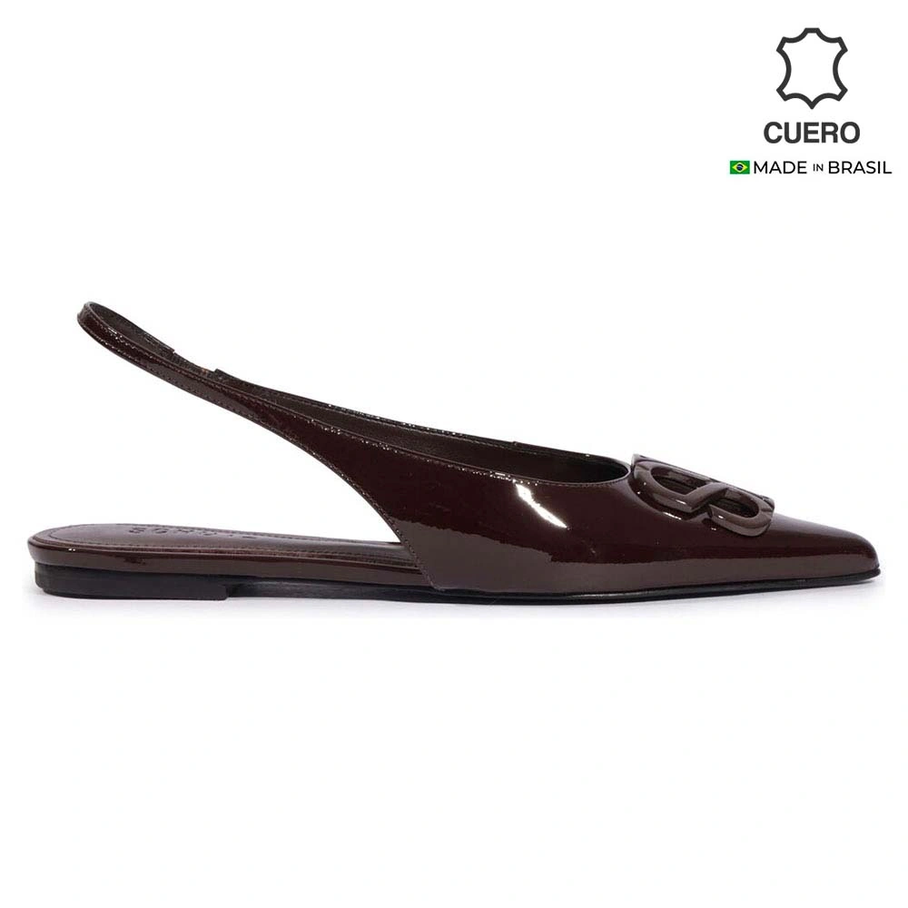BALLERINAS CUERO MUJER SCHUTZ CHOCOLATE - 2