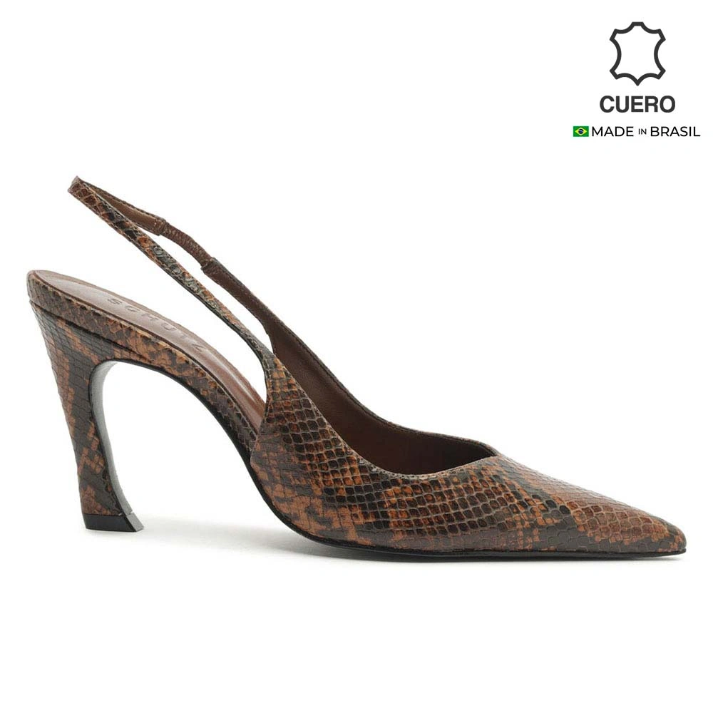 ZAPATOS DE VESTIR CUERO MUJER SCHUTZ MARRÓN - 2