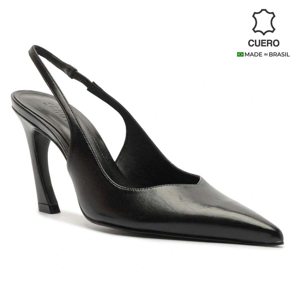ZAPATOS DE VESTIR CUERO MUJER SCHUTZ NEGRO - 2