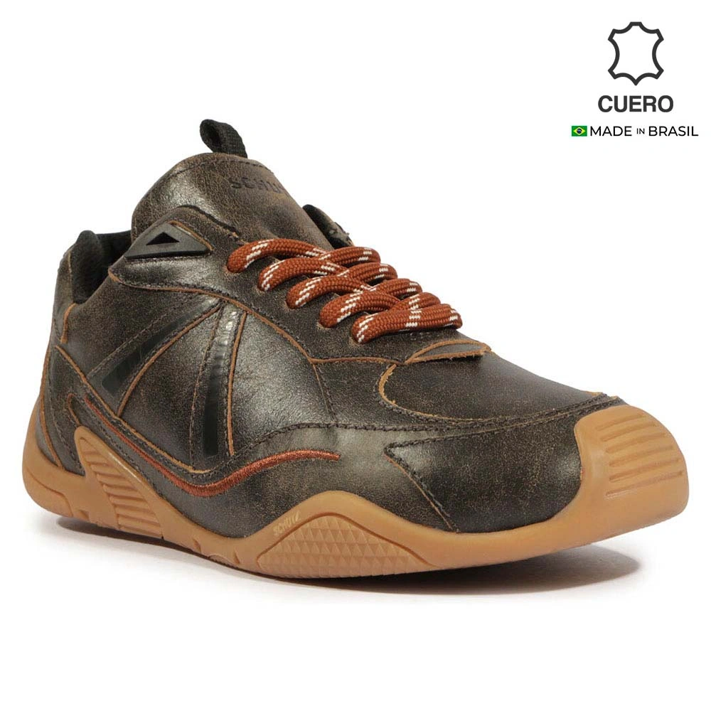 ZAPATILLAS CUERO CASUALES MUJER SCHUTZ MARRÓN - 1