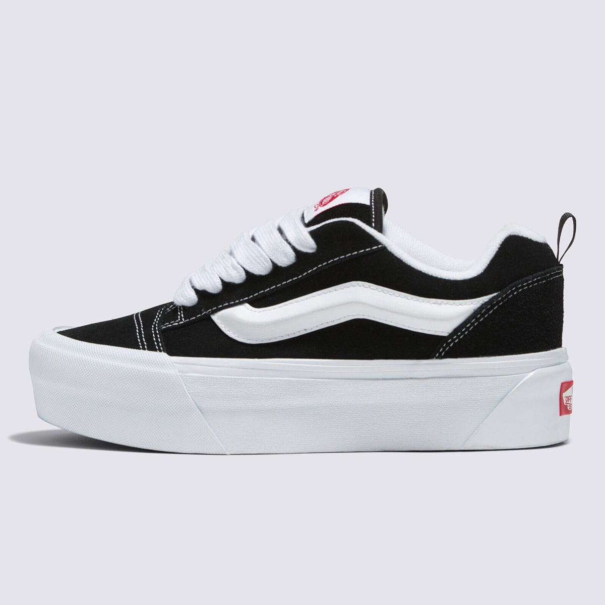 ZAPATILLAS MUJER VANS URBANAS NEGRO KNU STACK CUERO - 2