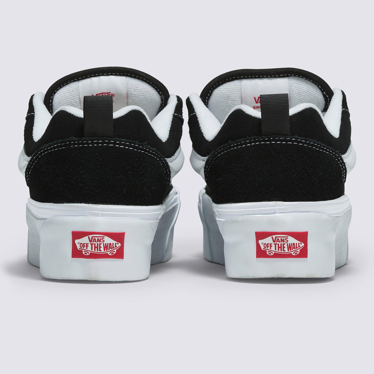 ZAPATILLAS MUJER VANS URBANAS NEGRO KNU STACK CUERO - 4