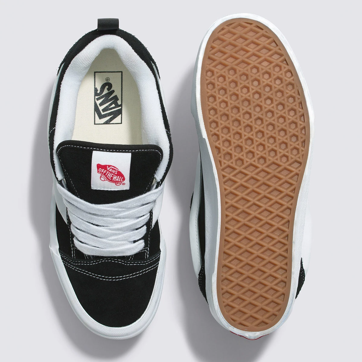 ZAPATILLAS MUJER VANS URBANAS NEGRO KNU STACK CUERO - 3