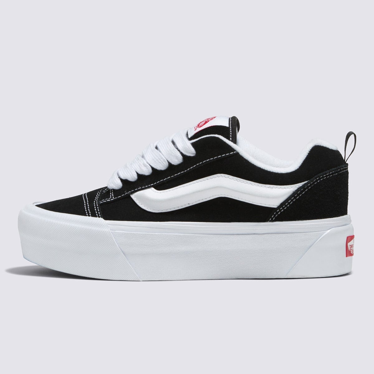 ZAPATILLAS MUJER VANS URBANAS NEGRO KNU STACK CUERO - 2