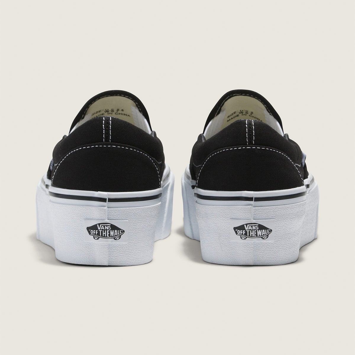 ZAPATILLAS MUJER VANS URBANAS NEGRO UA CLAS CUERO - 4
