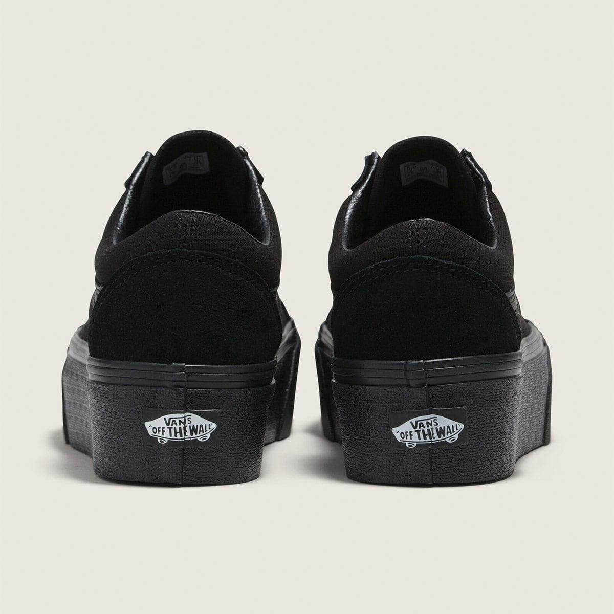 ZAPATILLAS MUJER VANS URBANAS NEGRO OLD SK ST CUERO - 4