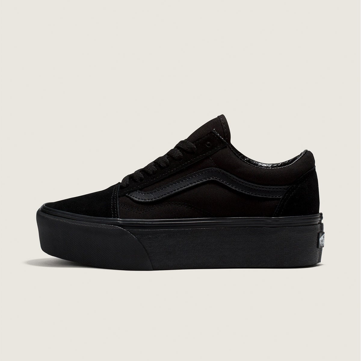 ZAPATILLAS MUJER VANS URBANAS NEGRO OLD SK ST CUERO - 2