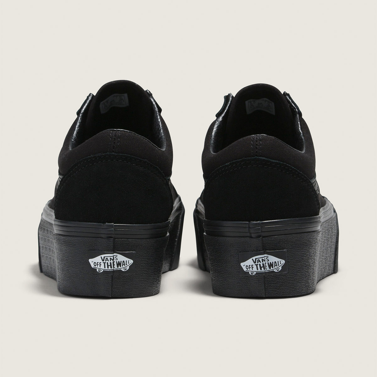 ZAPATILLAS MUJER VANS URBANAS NEGRO OLD SK ST CUERO - 4