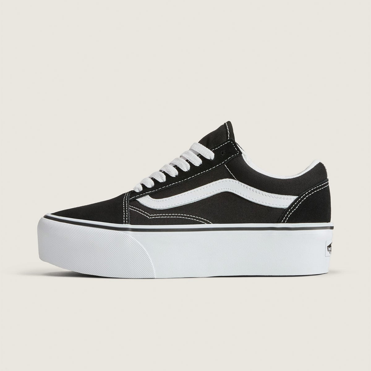 ZAPATILLAS MUJER VANS URBANAS NEGRO OLD CUERO - 2