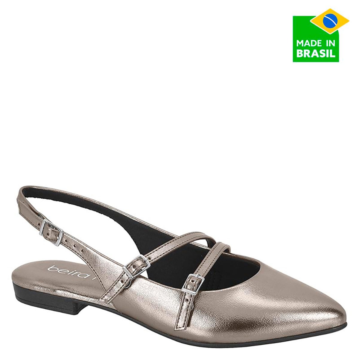 ZAPATOS DE VESTIR MUJER BEIRA RIO GRAFITO - 1