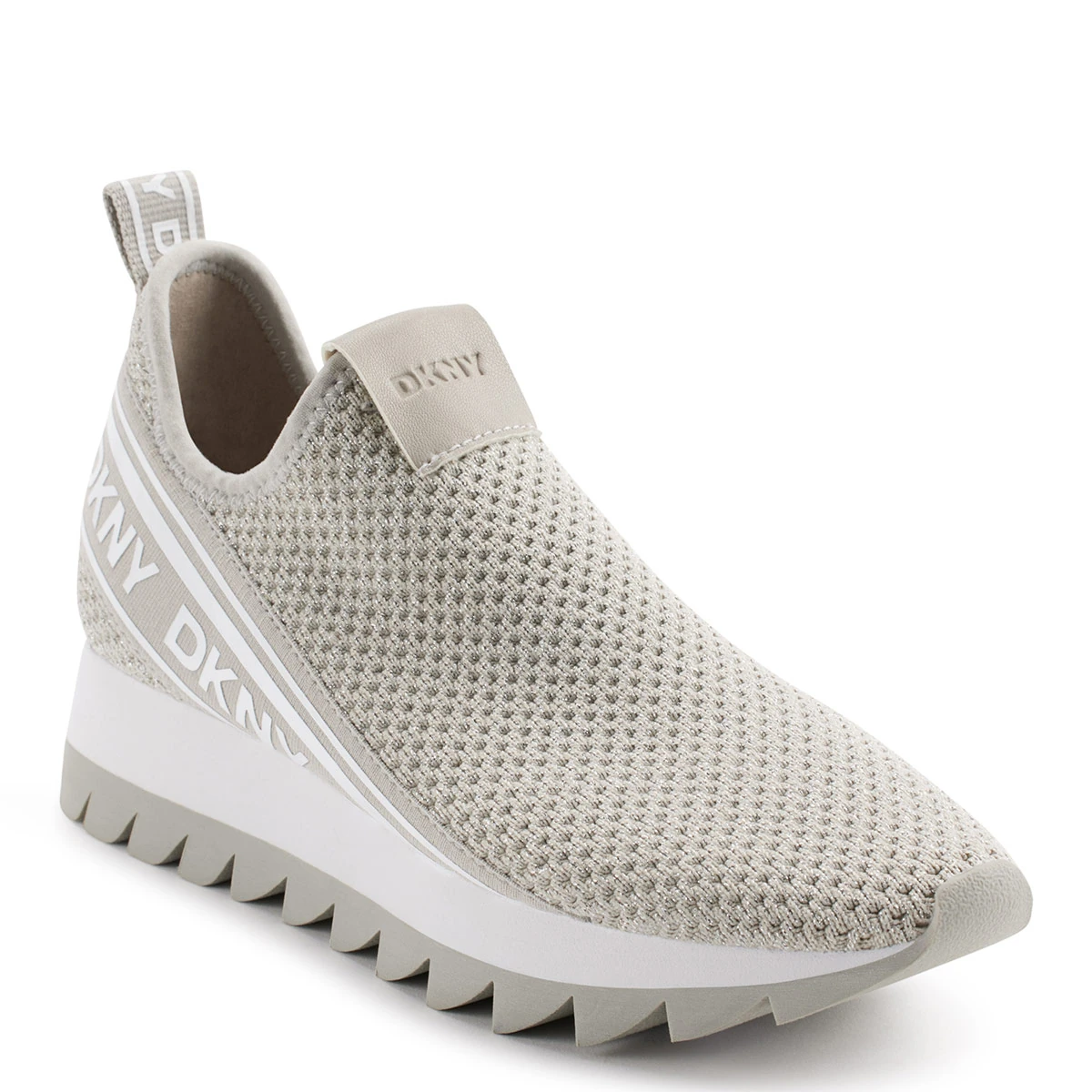 ZAPATILLAS MUJER DKNY CASUALES PLATA K1440498-F9G - 1