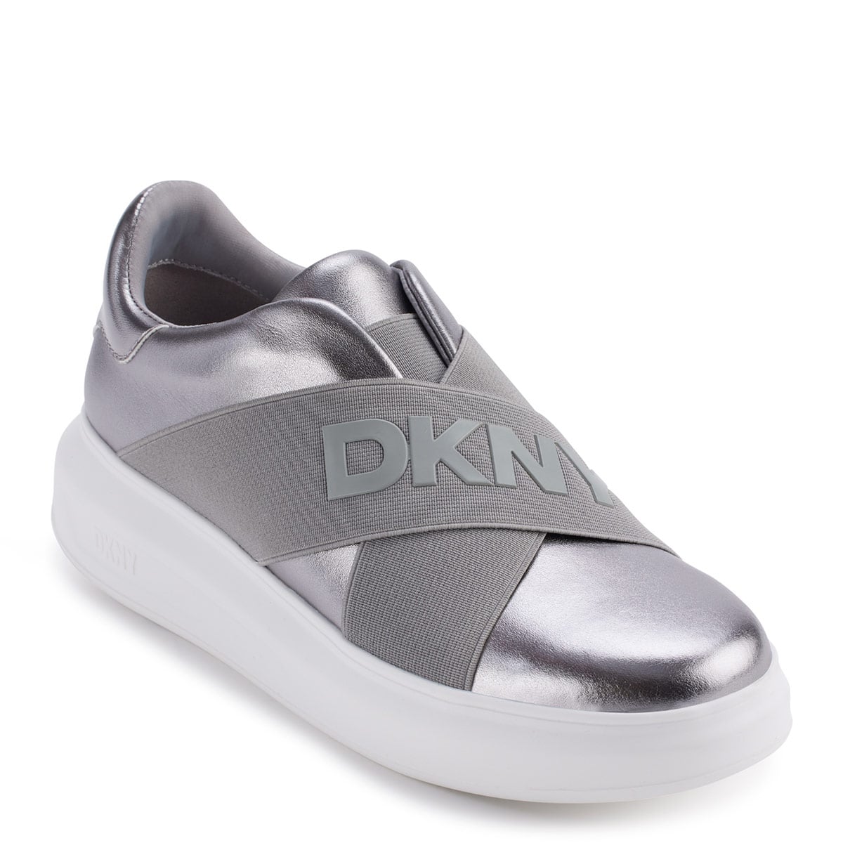 ZAPATILLAS MUJER DKNY URBANAS PLATEADO - 2