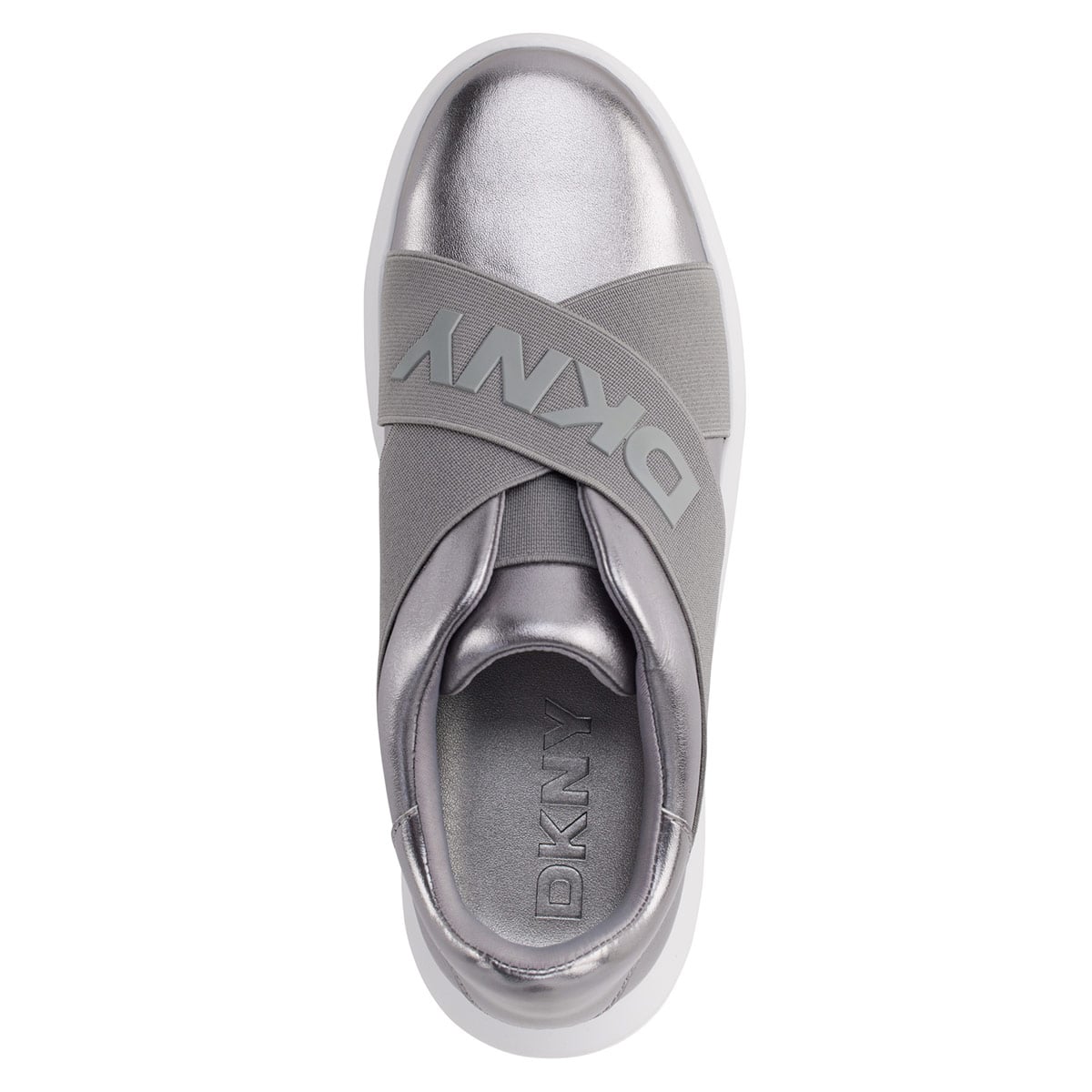 ZAPATILLAS MUJER DKNY URBANAS PLATEADO - 3