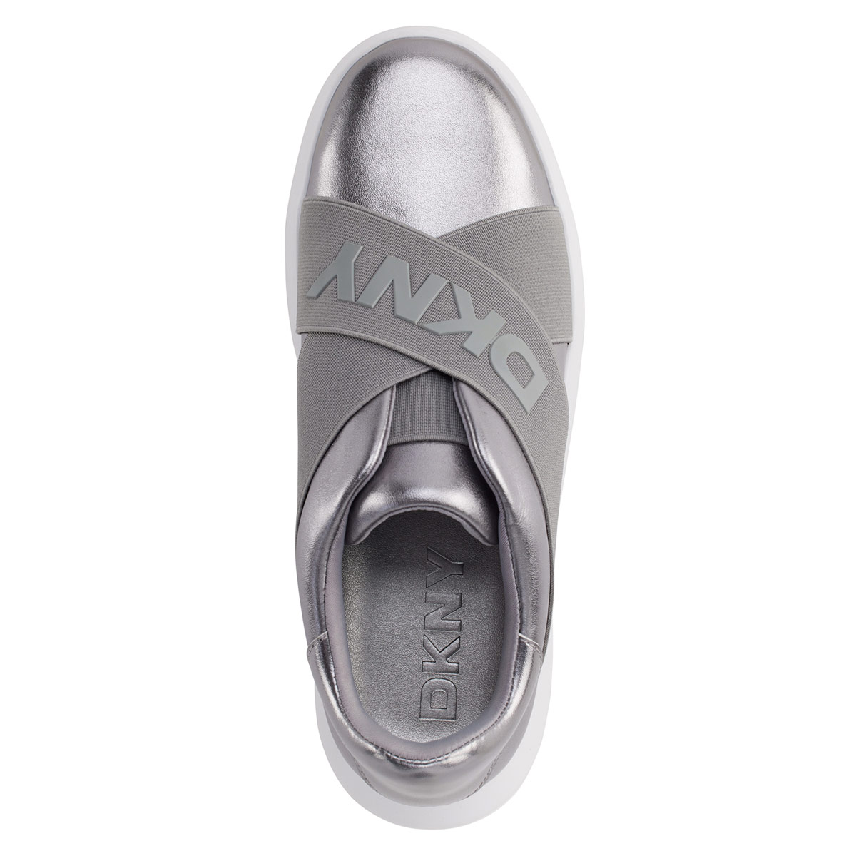ZAPATILLAS MUJER DKNY CASUALES PLATA K4401359-NIC - 3