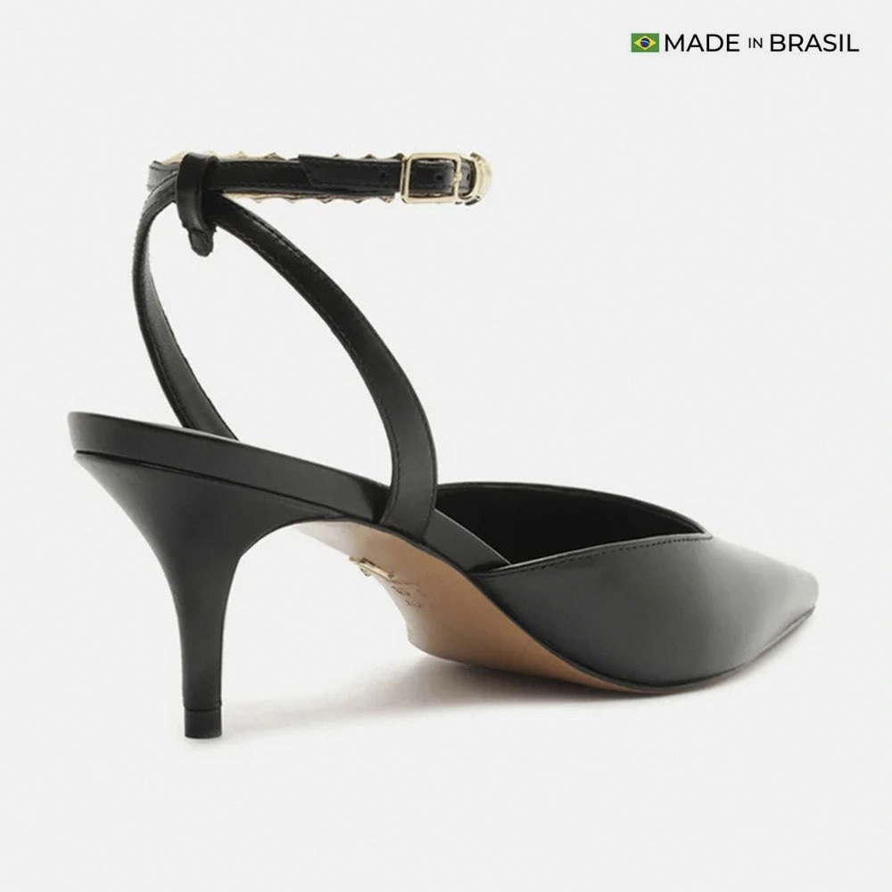 ZAPATOS DE VESTIR CUERO MUJER AREZZO NEGRO - 3
