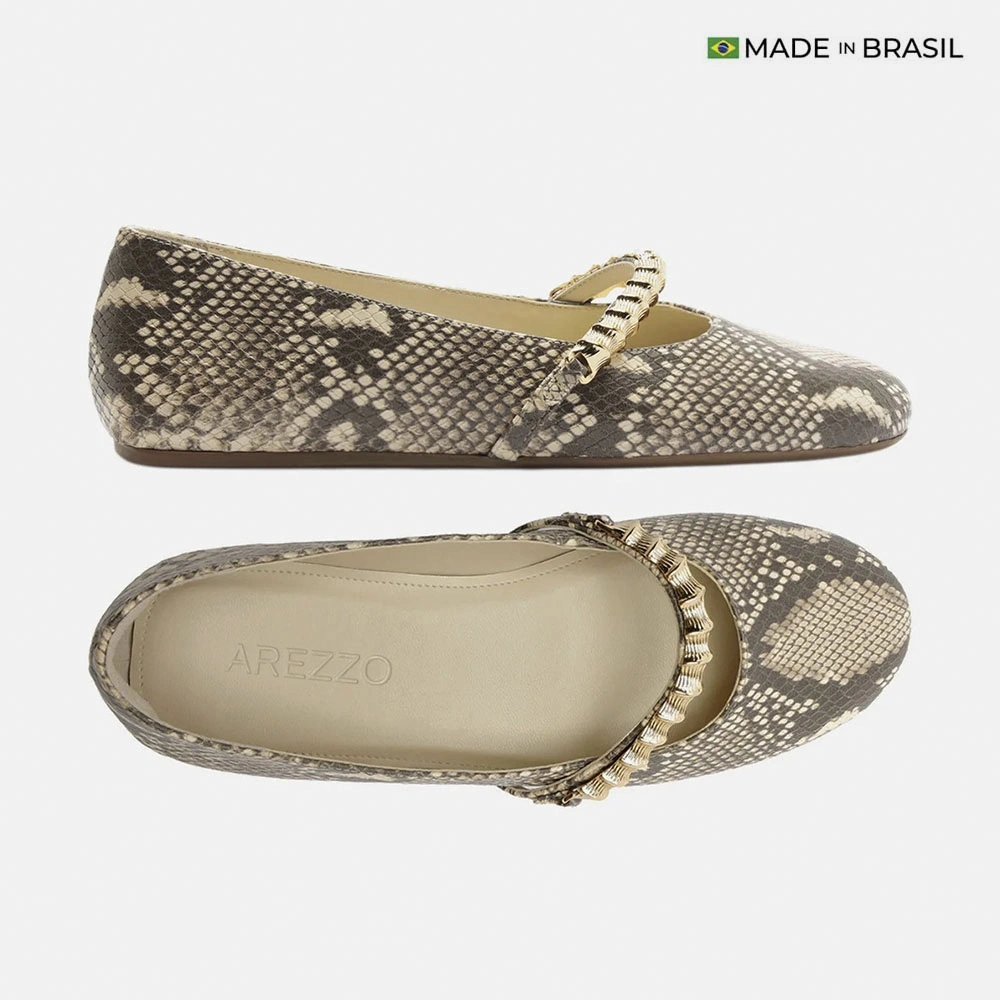 BALLERINAS MUJER AREZZO BEIGE - 5