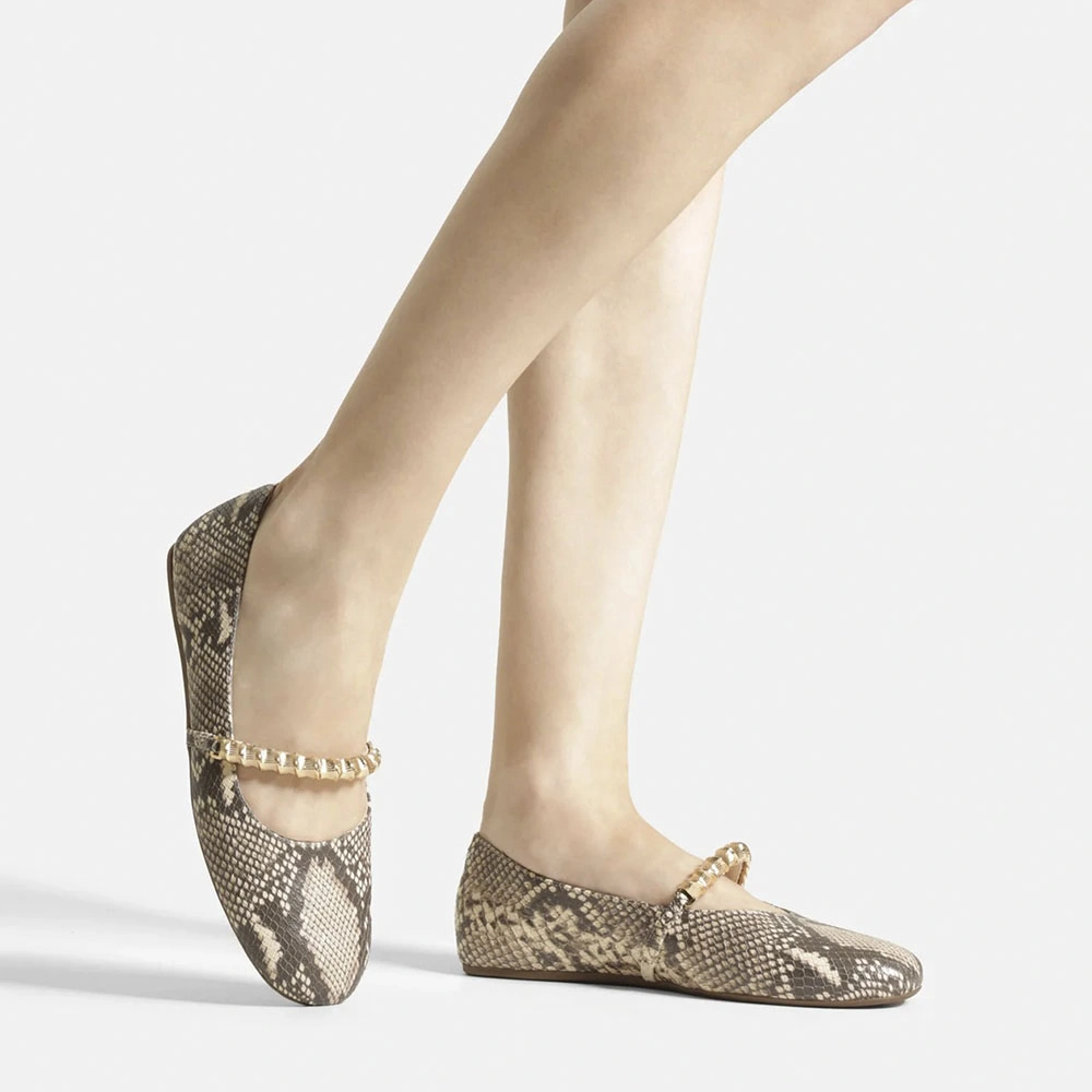 BALLERINAS MUJER AREZZO BEIGE - 6