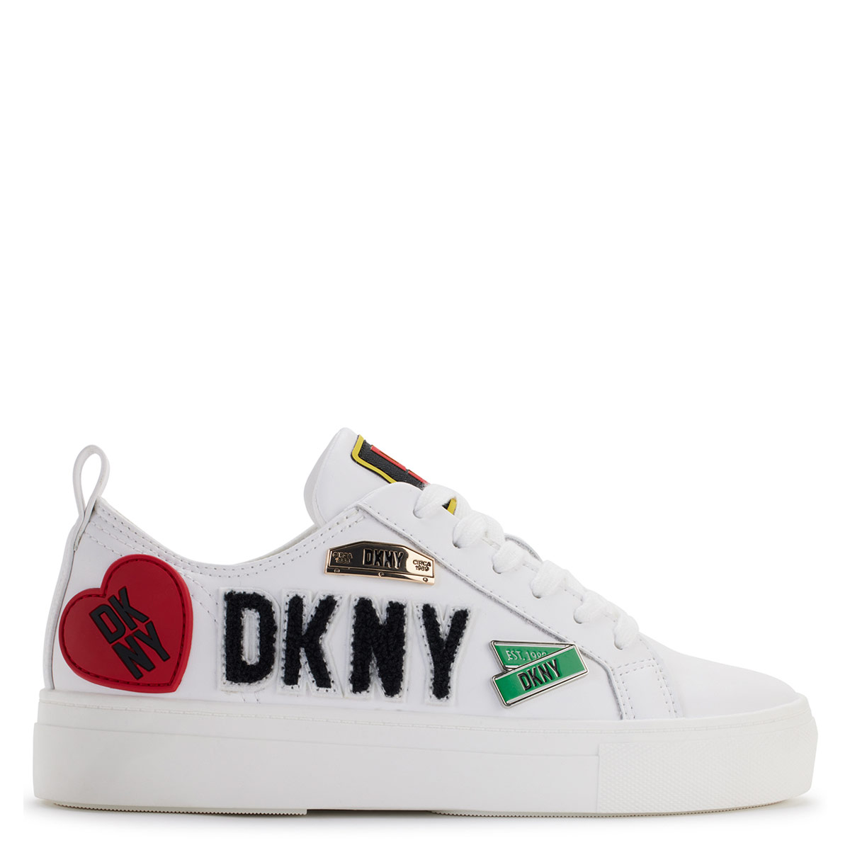 ZAPATILLAS MUJER DKNY CASUALES BLANCO K1469449-8IW - 1