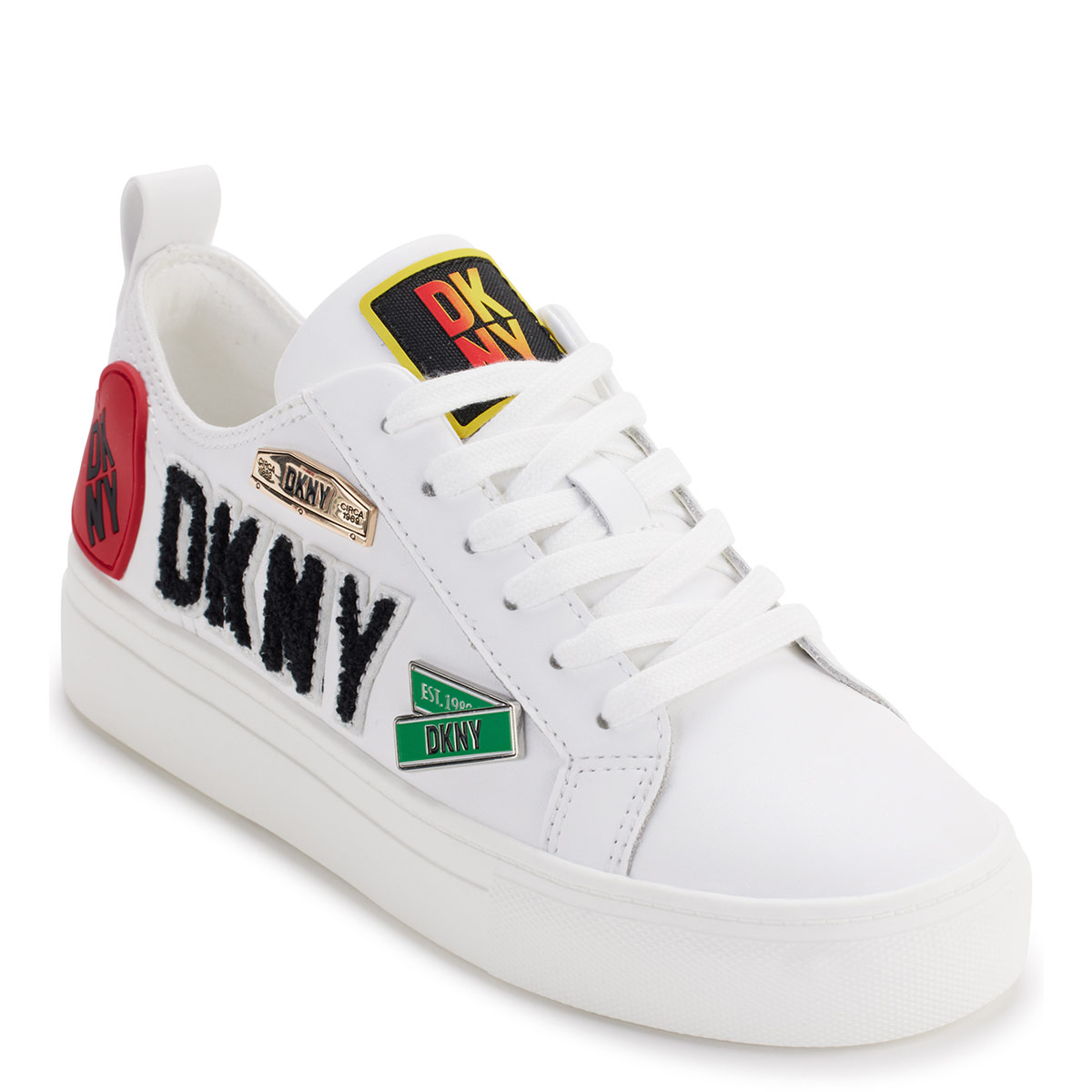 ZAPATILLAS MUJER DKNY CASUALES BLANCO K1469449-8IW - 2