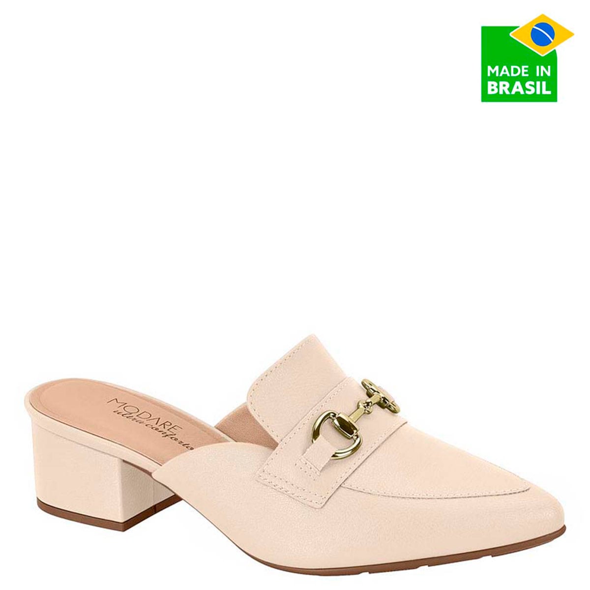 ZAPATOS DE VESTIR MUJER MODARE CREMA - 1