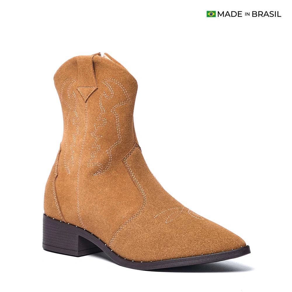 BOTINES MUJER MOLECA CARAMELO - 1