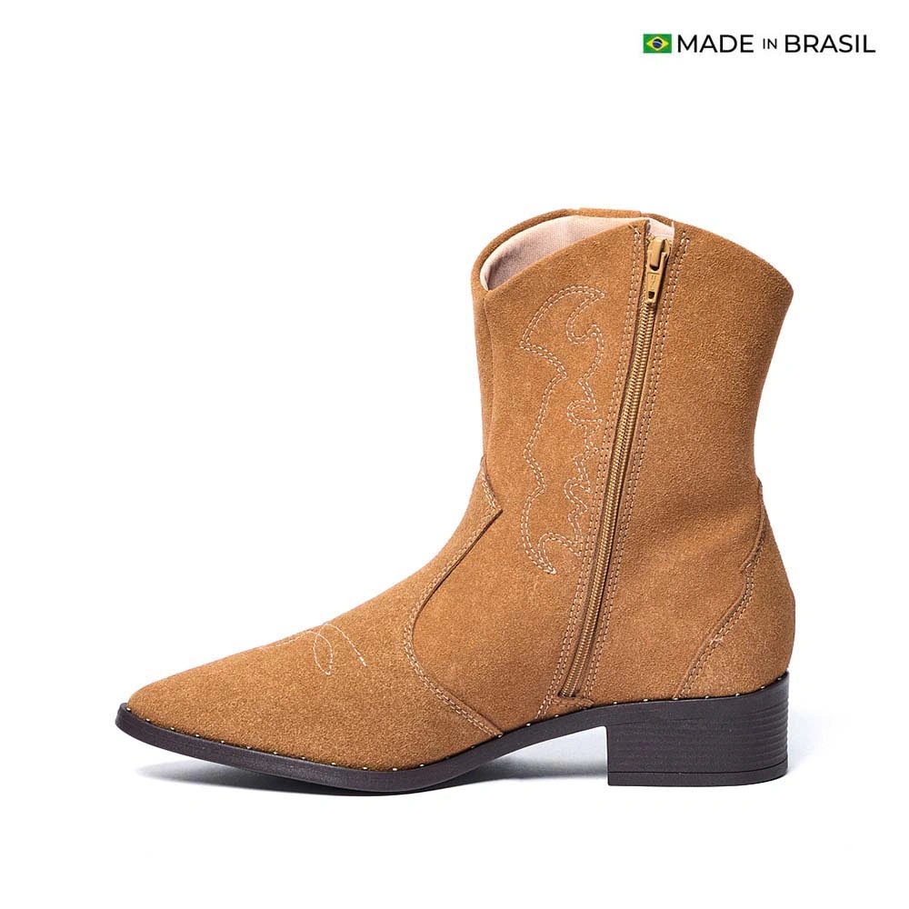 BOTINES MUJER MOLECA CARAMELO - 4