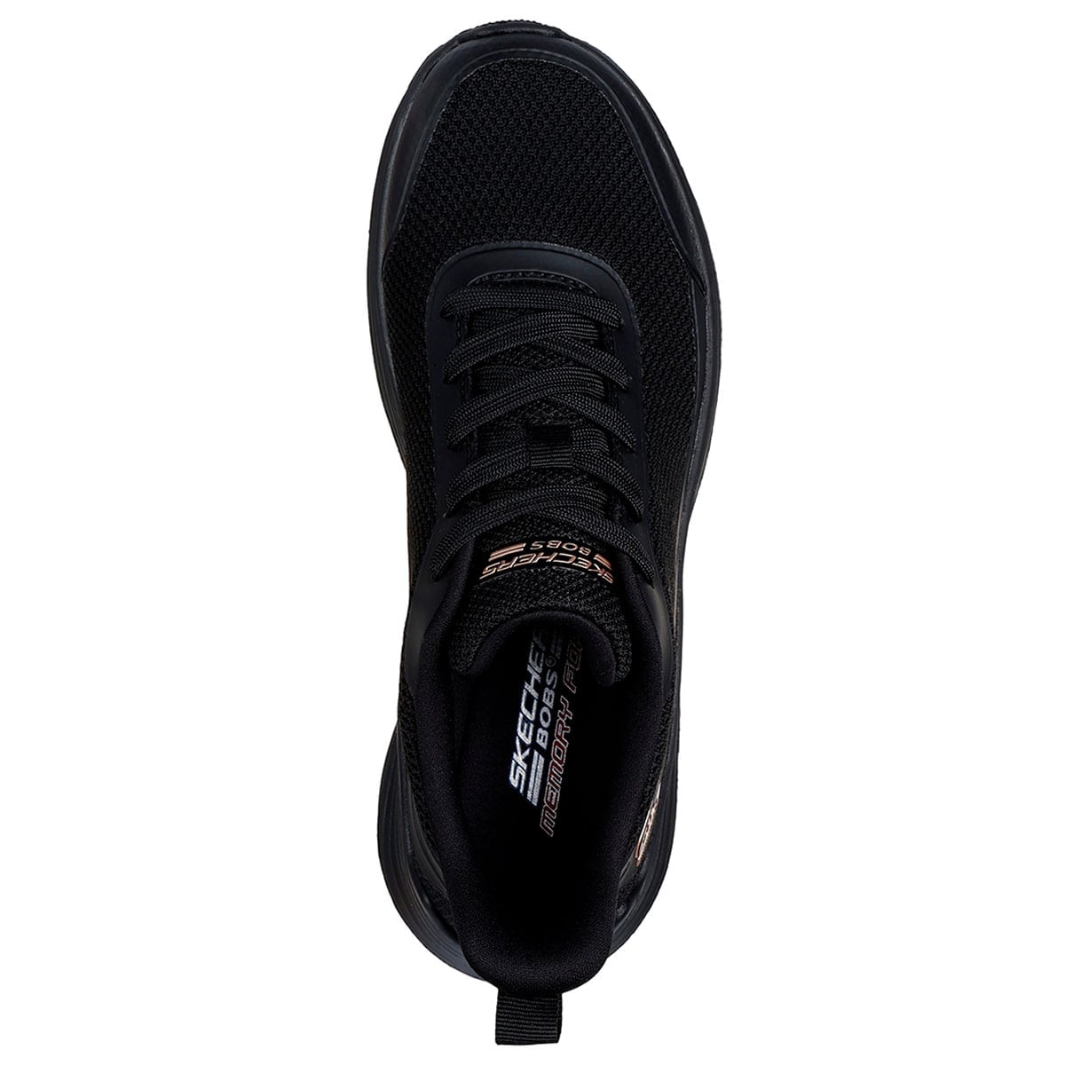 ZAPATILLAS MUJER SKECHERS URBANAS NEGRO BOBS SQUAD WAVES - 4