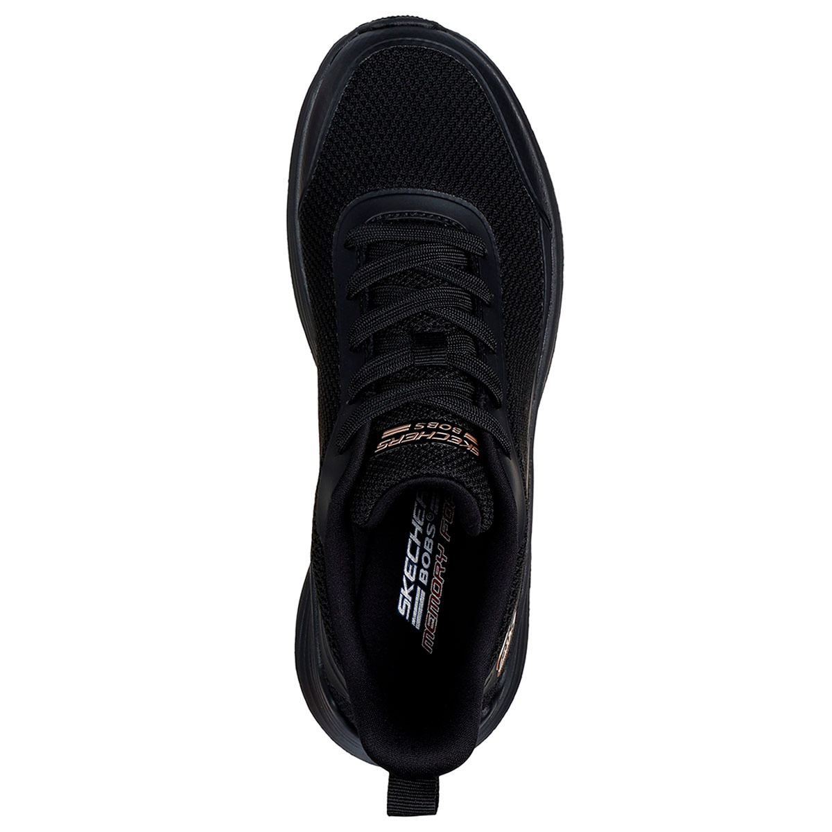 ZAPATILLAS MUJER SKECHERS URBANAS NEGRO BOBS SQUAD WAVES - 4