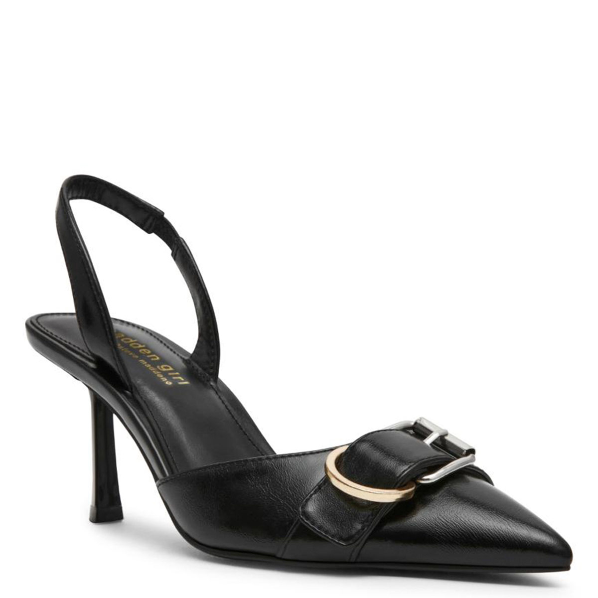 ZAPATOS DE VESTIR MUJER STEVE MADDEN NEGRO BAND BLACK SHINY PARIS - 2