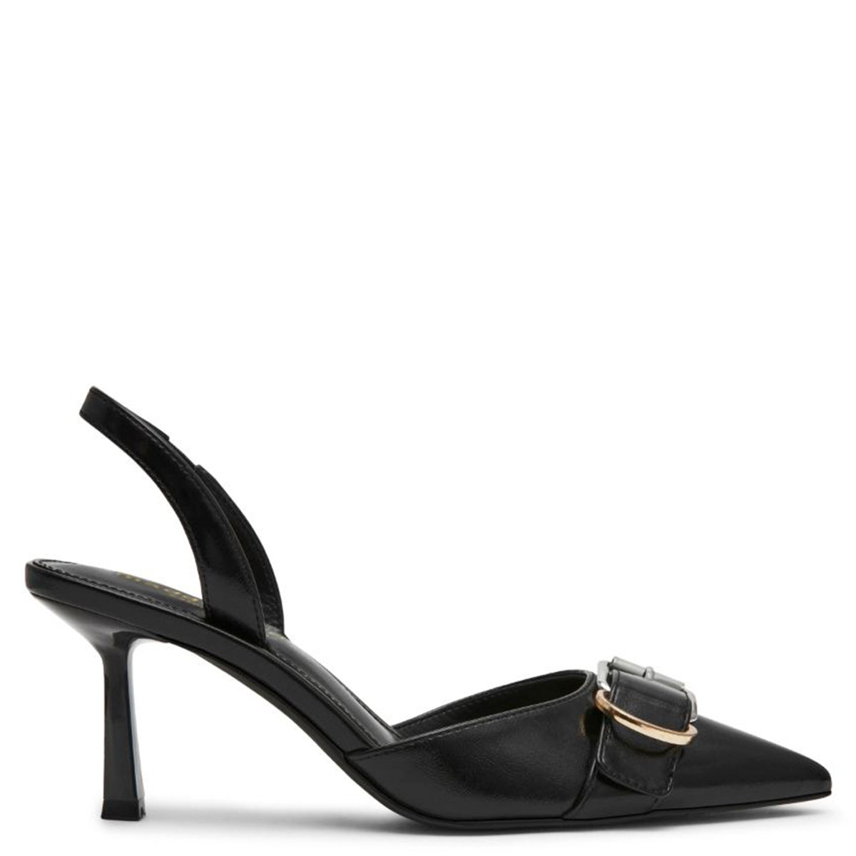 ZAPATOS DE VESTIR MUJER STEVE MADDEN NEGRO BAND BLACK SHINY PARIS - 1