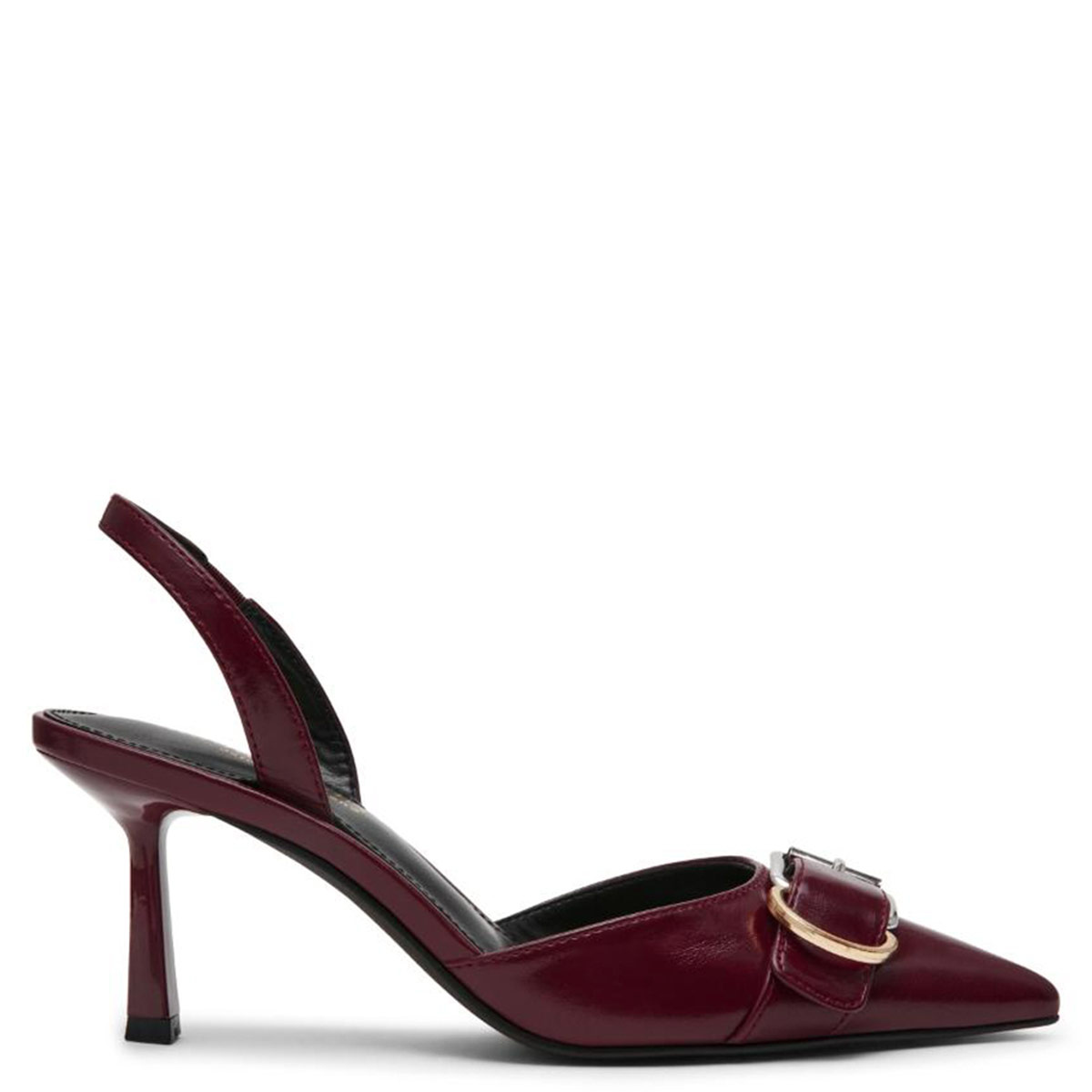 ZAPATOS DE VESTIR MUJER STEVE MADDEN GUINDA BAND BORDEAUX SHINY PARIS - 1